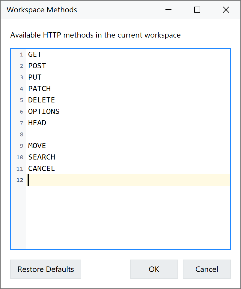 Custom HTTP methods in NativeRest